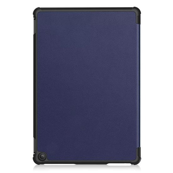 Étui de protection pour tablette pour Fire-HD 10 Pliable Slim Couleur unie Antichoc Faux cuir Couverture complète Veille