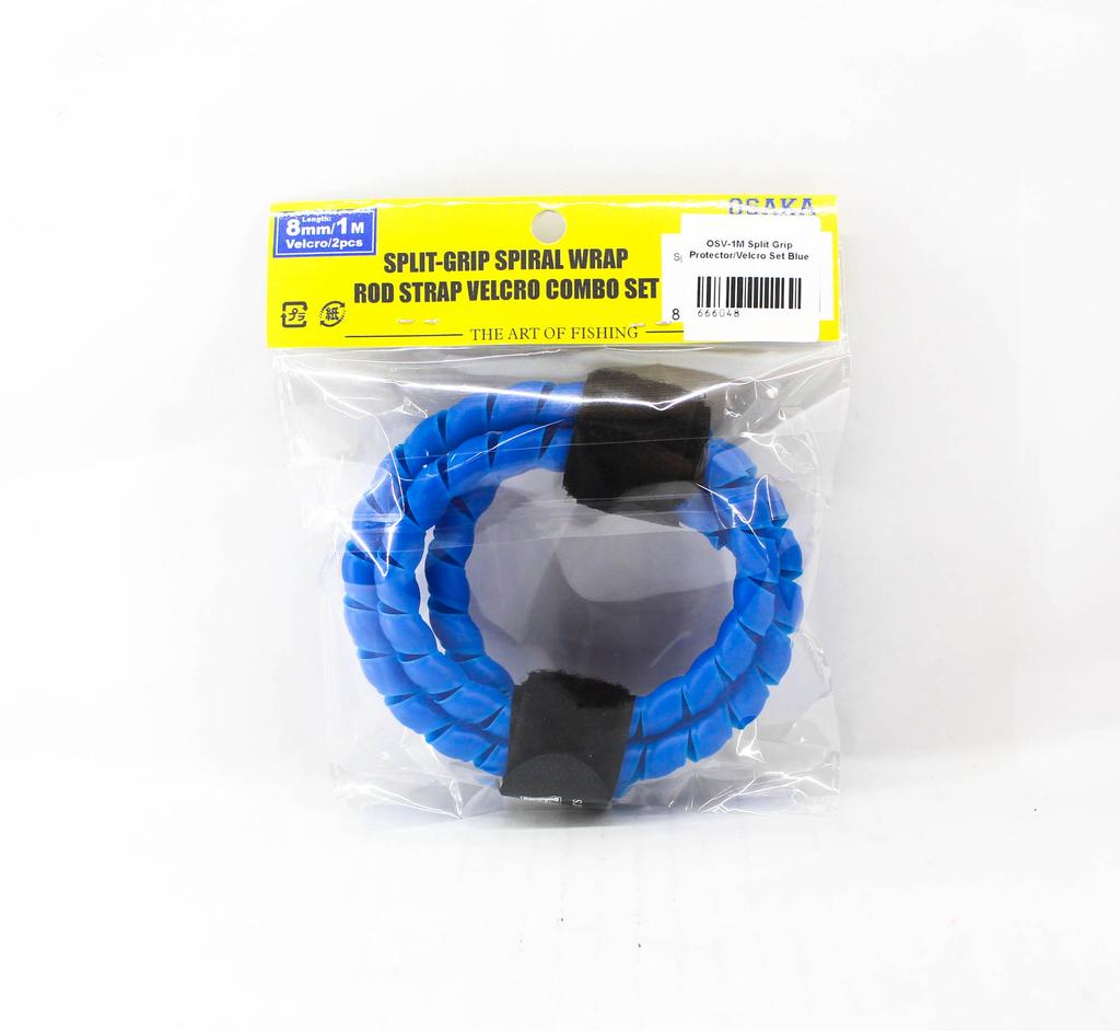 Crimson Osaka Rod Parts Split Grip Rod Protector Velcro OSV-1M Blue (6048)