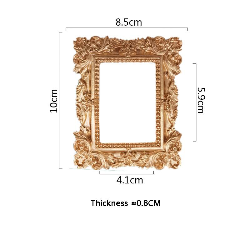 

Мини Золотая Маленькая Фоторамка Реквизит для Съемки Ретро Европейский Стиль Фоторамка Рельефные Серьги для Нейл-Арта Реквизит для Позирования