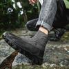 Men’s  Rubber Boots & Galoshes Hiking Boots Khaki Casual Retro Men’s Outdoor Wide Shoes Boots Plus Size Anti Slip