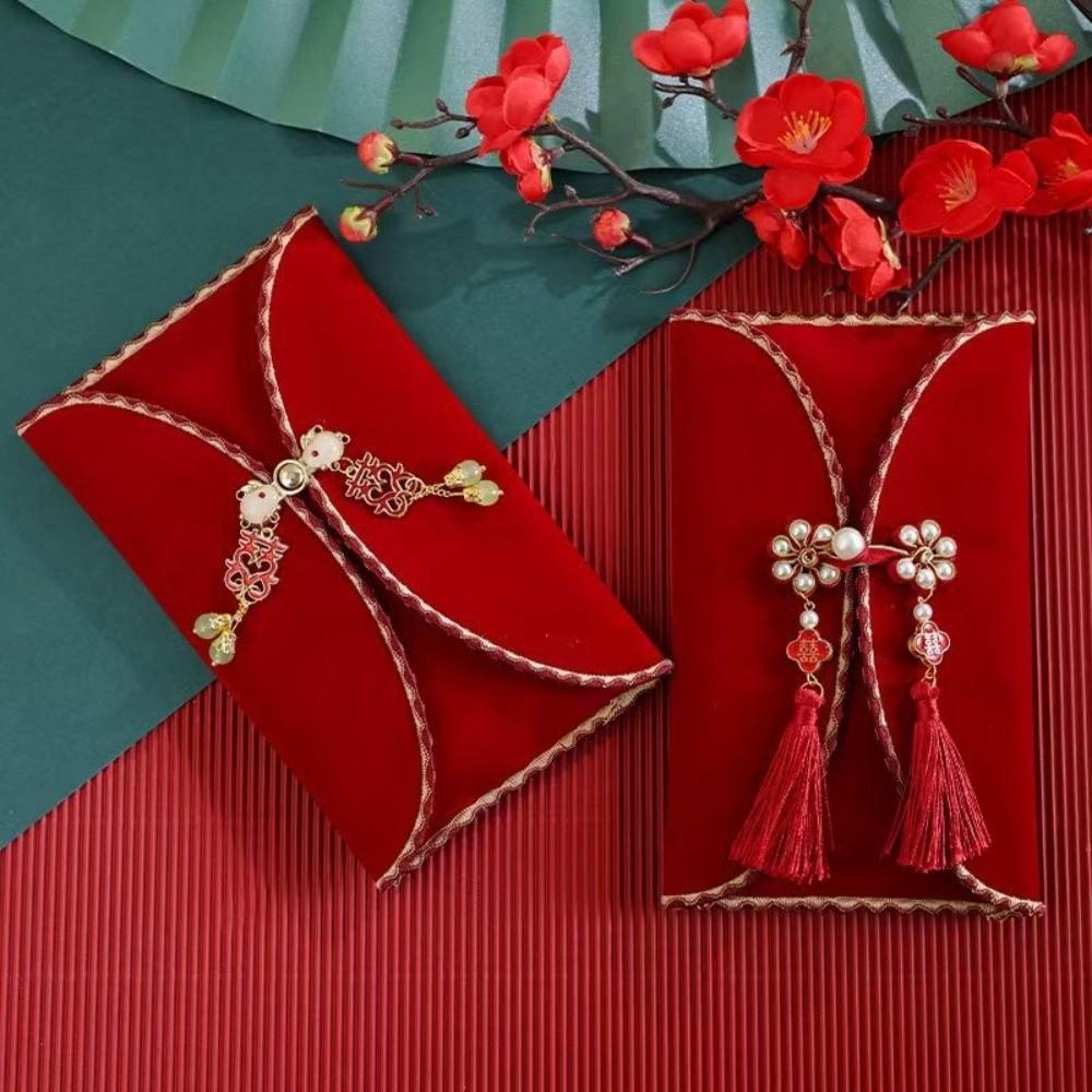 Luxury Big Red Envelope Traditional Ten Thousand Yuan Red Envelope  Gift Giving