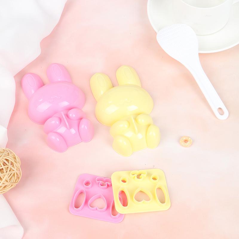 3Pcs Diy Cute Smile Sandwich Tool Sushi Nori Rice Mold Decor Cutter Bento Maker