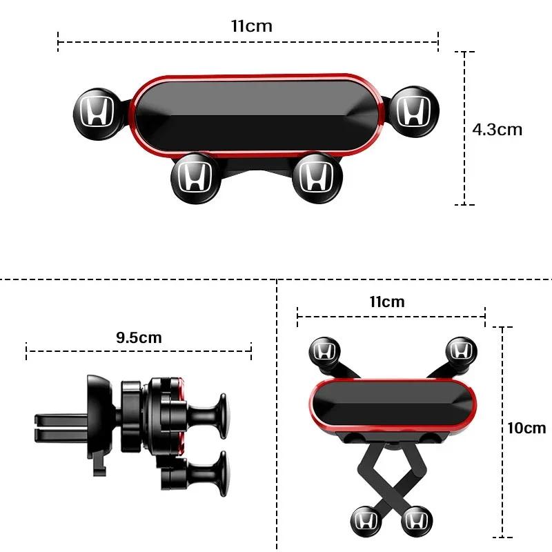 Für Honda Autohalterung Lüftungsschlitz-Clip Smartphone-Ständer Schwerkraft-Halterung Für Honda Civic Accord Crider City XRV CRV HRV I