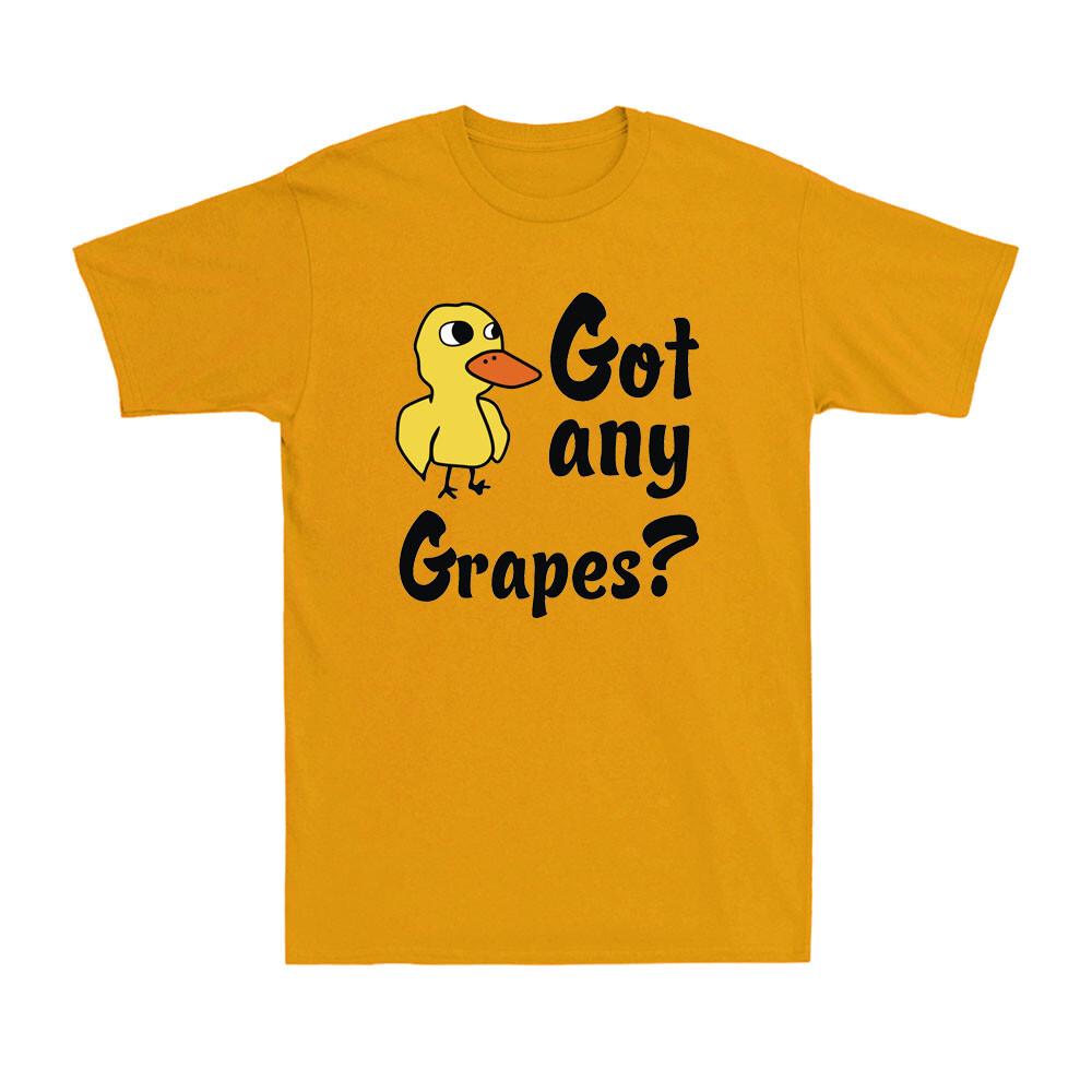 Got Any Grapes Funny Ducky Duck Meme T Shirt Tee Novelty Unisexs Cotton Tshirt