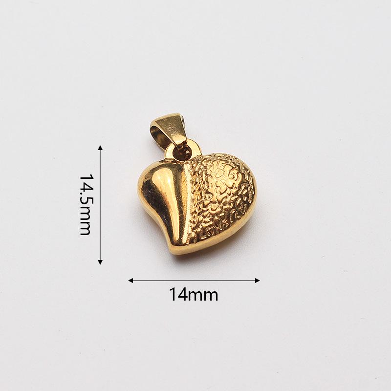 Retro Stainless Steel Heart Necklace  Bracelet - Colorfast Love Charm Jewelry Accessories
