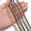 2M 1M 0.5M Aluminium Chain Curb Twisted Chain Links for DIY Handmade Necklaces Bracelets Jewelry Making Accessories Multi Color