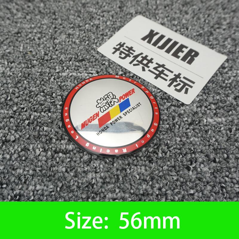 AAALX1 45-65mm Car Wheel Center Hub Cap Emblem Sticker Accessories For Honda Civic FIT Accord Prelude CRV 5Th City XRV CRV HRV Odyssey