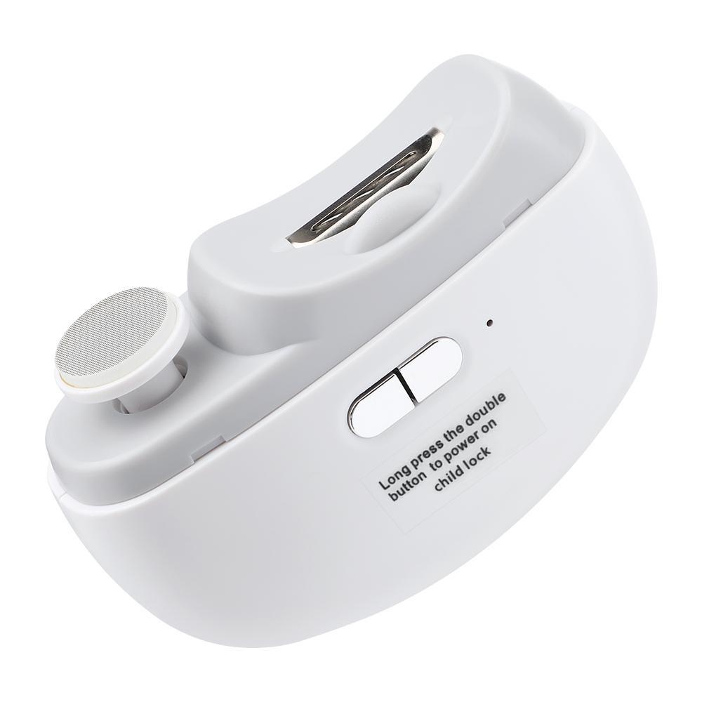 Automatic Electric Nail Clipper with Light for Adults & Children USB Rechargeable Nail Cutter Manicure Trimmer & Polisher