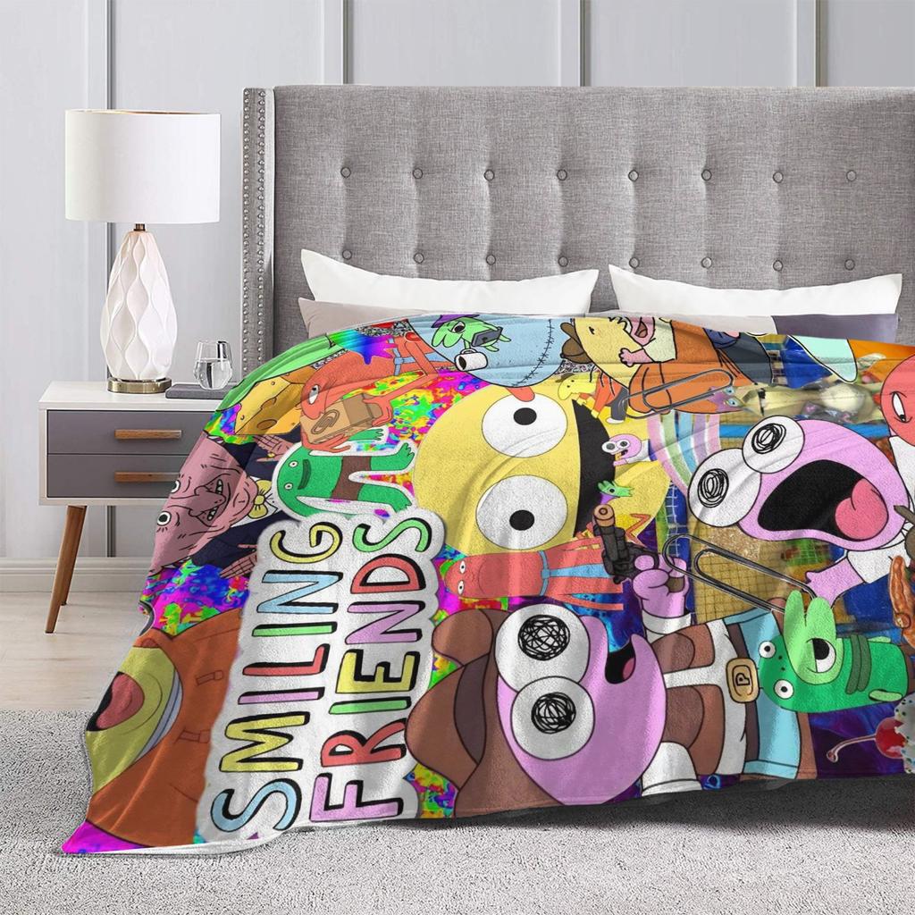 Smiling Friend Games Blanket Quality Warm Soft  Throw Blanket Spring Travel Office Home Decor Novelty Bedspread