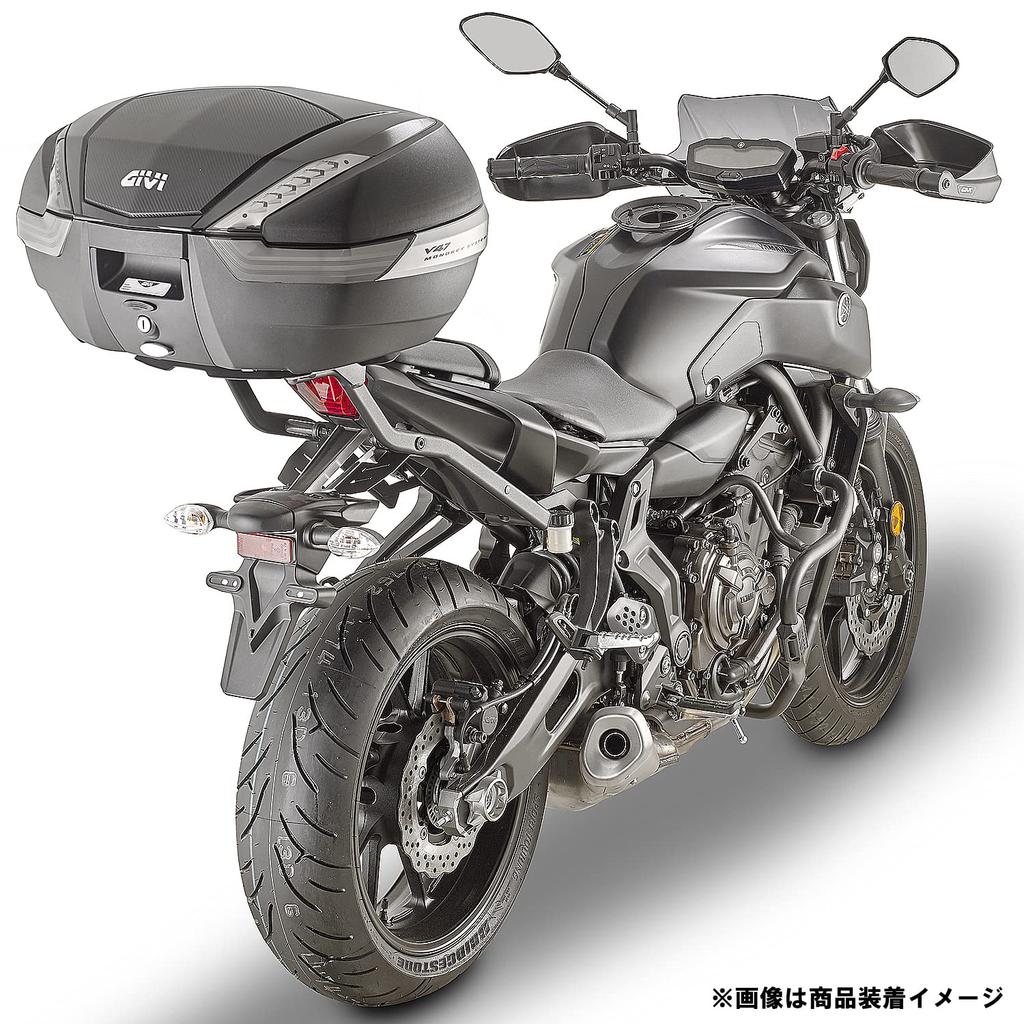 GIVI compatible top case compatible with 98922 MT-07 (18-21) fitting, Monokey/Monolock, 2140FZ, black,