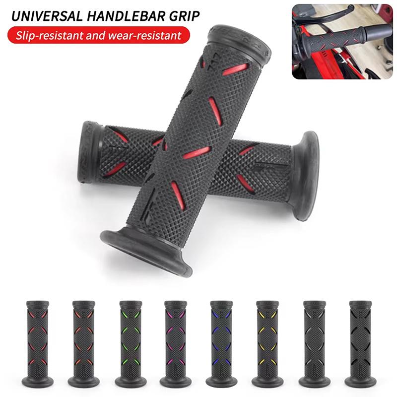 1Pair Motorcycle Grips Handle Bar 22/24Mm For Bike Motocross Motorbike Rubber Grip Universal For Motorcross Dirt Pit Bike