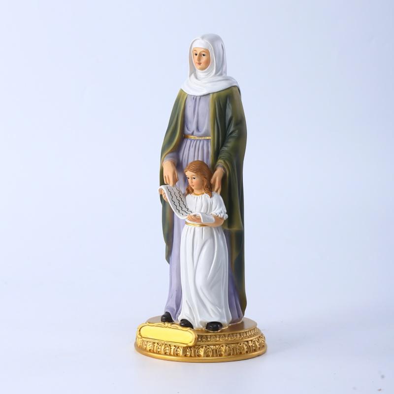 8 Zoll Heilige Anna mit Maria Religiöse Renaissance Figur Statue Wohndekoration Christliche Heilige Statue