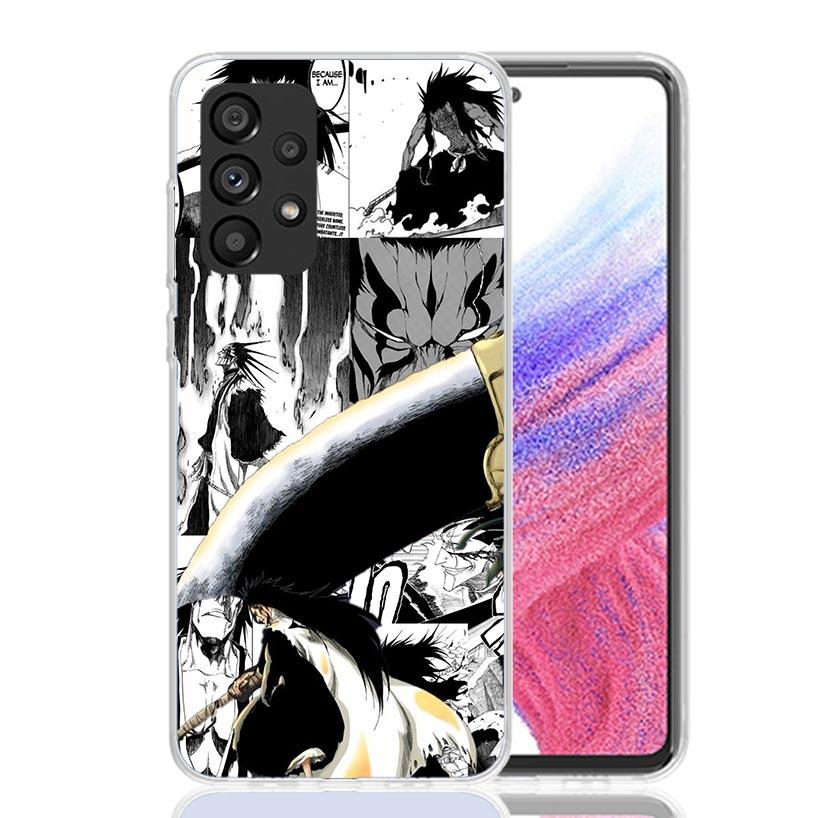 Zaraki Kenpachi Bleach Phone Case for Samsung Galaxy A52 A51 A50S A12 A22 A32 A72 A10S A30S A31 A71 Note 20 Ultra 10 Plus S10 Ga