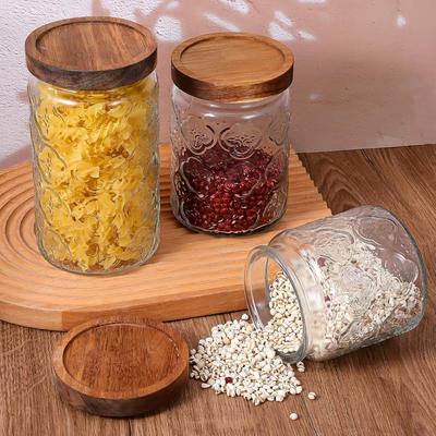 3 Stück Glas-Aufbewahrungsgläser mit luftdichten Deckeln, Vintage-Dosen für Zucker, Mehl, Kaffee, Tee, Haferflocken, Nudeln – Küchenvorratskammer O