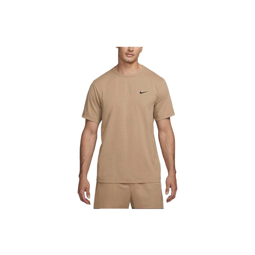 Nike Dri-FIT UV Hyverse Solid Crew Neck Quick-Dry Short-Sleeve T-Shirt Men Tops Khaki DV9840-247