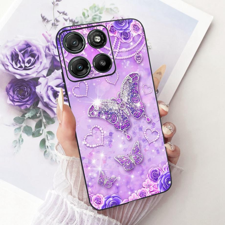 Flower Cartoon Fashion Design Phone Case For Motorola Moto G77 G67 5G Funda Soft Silicone Matte Back Cover XT2621-2 XT2621-4