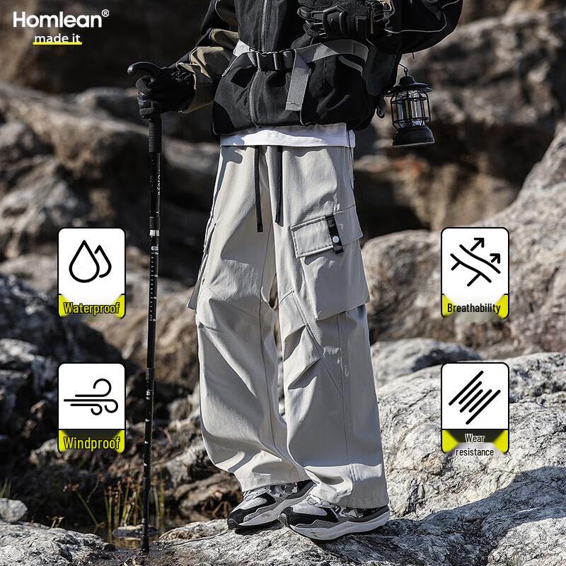 Homlean Herren Locker Wasserdicht Cargohose