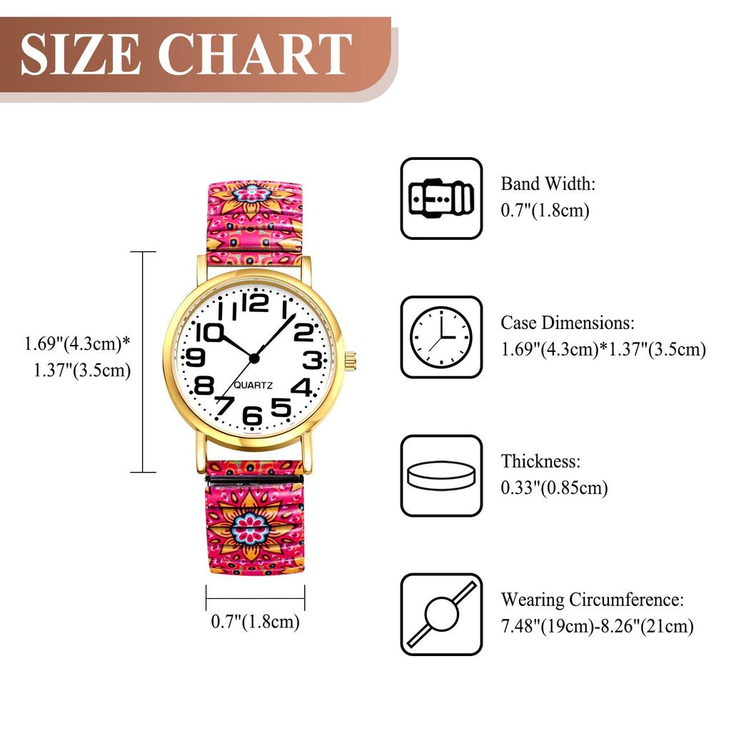 Süße Damen-Uhr im böhmischen Stil, Einheitsgröße: Stilvolles Analog-Display, Edelstahlarmband, Wasserdichte Quarz-Uhr, Modeaccessoire -