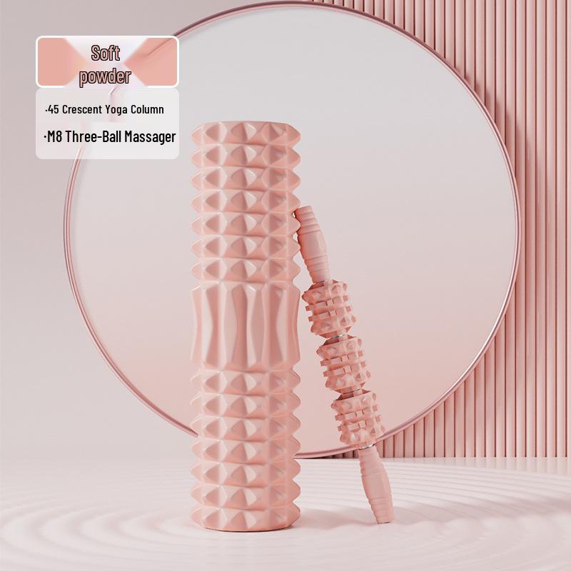 SanFan Yoga Foam Roller Set: Muscle Relaxation, Slim Calves, Wolf Tooth & Fascia Ball Massage Rollers.