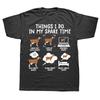 Funny Goat 6 Things I Do In My Spare Time T Shirts Unisex Women Gifts Summer Style Graphic Streetwear Birthday Short Sleeve Tshirt