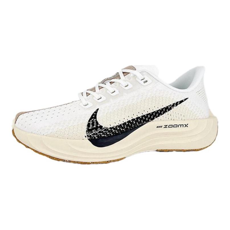 Nike Scarpe da corsa basse resistenti all'abrasione Pegasus Plus da uomo beige bianco nero sneakers FQ7261-006
