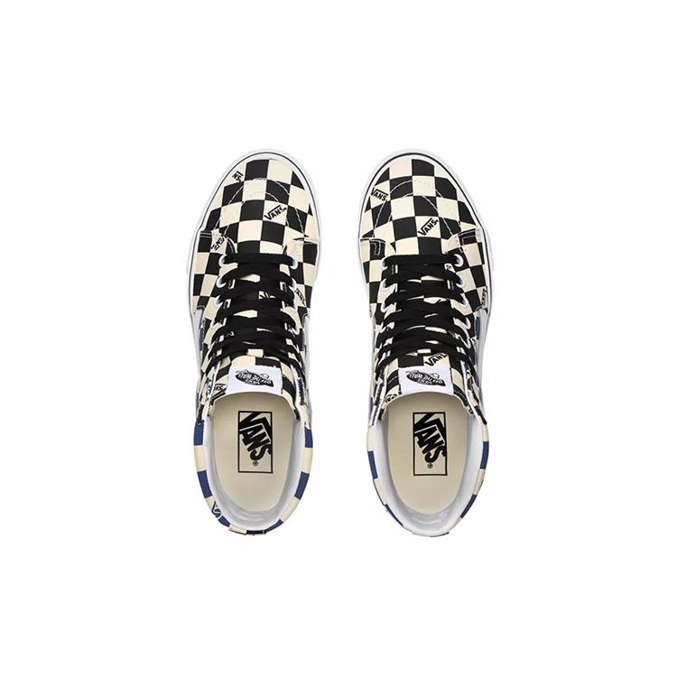 Vans SK8 HI a quadri grandi 'Nero/Blu Navy' VN0A4U3CWRT