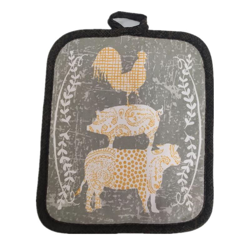 1Pc 17x22cm Rectangle Sewing Cotton Heat Resistant Pot Holder Pads Table Mat Placemat Kitchen Baking Tool