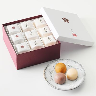 Als neues Geschenk Sortiment von 3 Sorten mit je 18 Stück Manju Japanische Süßigkeiten Geschenk für einen geliebten Menschen zum Jahresende [Yamada-ya Manju]