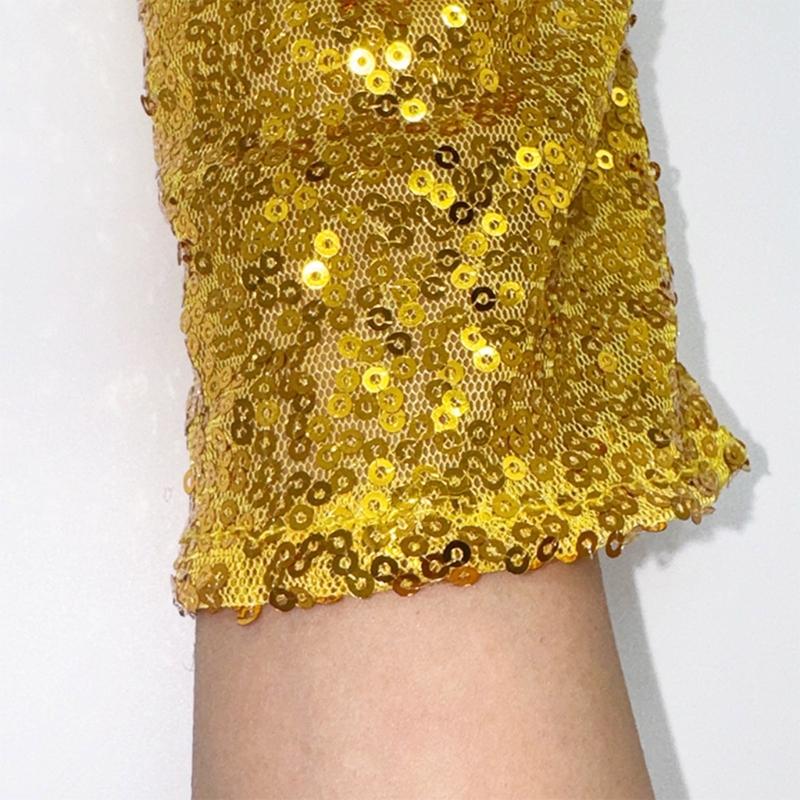 Glittriga paljettvantar Perfekta för temafester och festivalfiranden Mjuka och lätta handskar för scenframträdanden