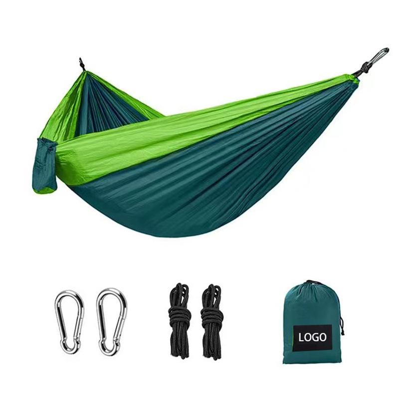 Portable Tear-Resistant Outdoor Hammock with Mosquito Net, Sun Protection, and Anti-Rollover Design for Single/Double Person Camping Swing