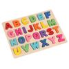Digital Alphabet Three-Dimensional Assemblage Cognitive Children's Educational Toys Baby Literacy Wooden Puzzle