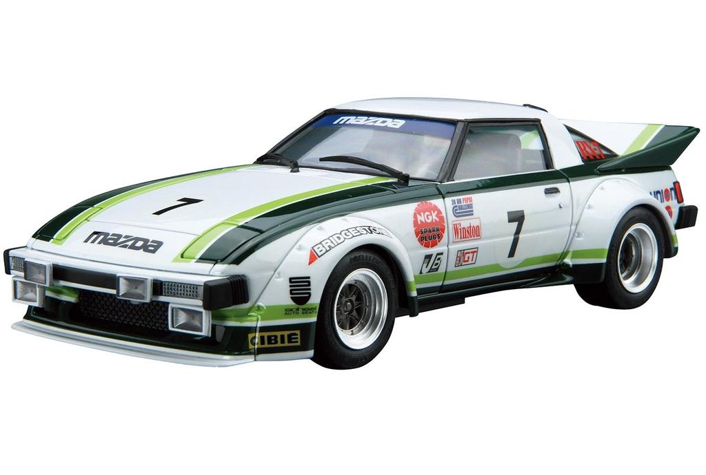 Aoshima Bunka Kyozaisha Modelová řada aut Mazda SA22C Daytona 1979 Plastikový model 1/24 č.22 RX-7