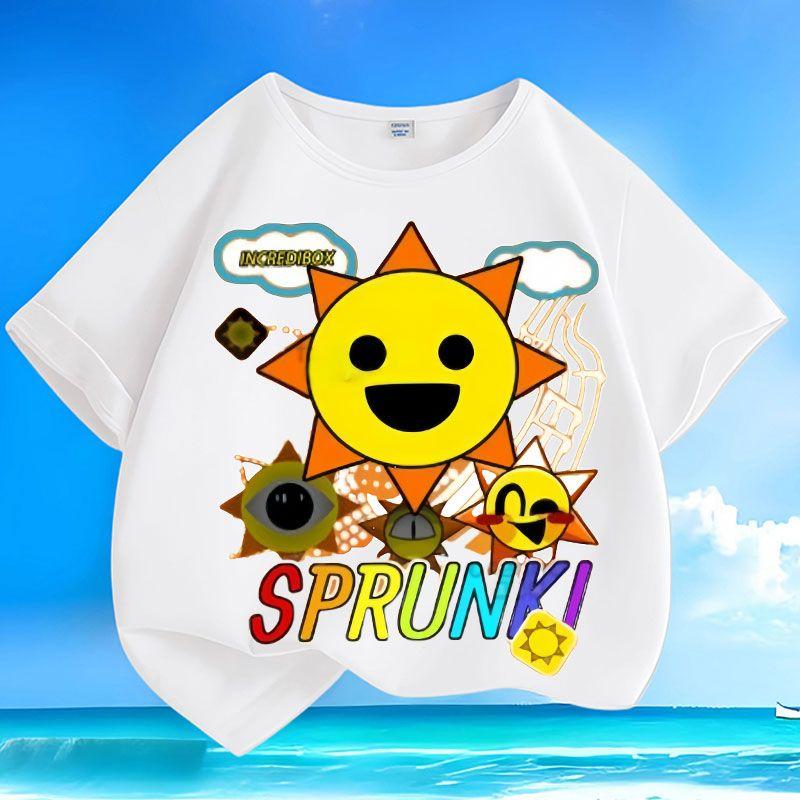 

Girls Loose Rhythm Box Top for Summer Children s Casual Short-sleeved Pure Cotton T-shirt 100