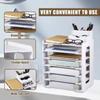 PVC Table File Rack Large Capacity File Holder Practical Desk Organizer  Office