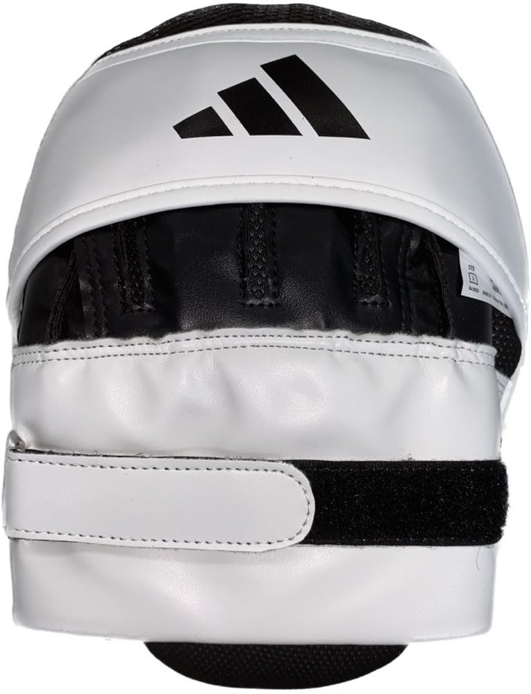 Adidas Combat Sports Boxing Punching Mitt Speed Coach Mitt ADISBAC01 White/Black(WHITEB)