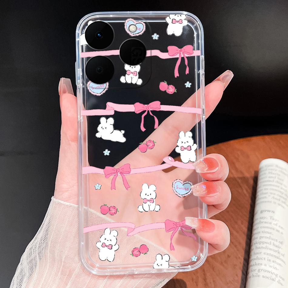 

For Realme 15T 5G Phone Case Christmas Milu Deer Patterns Soft TPU Transparent Silicone Funda For Realme 15 T Lightweight Shell realme 15T