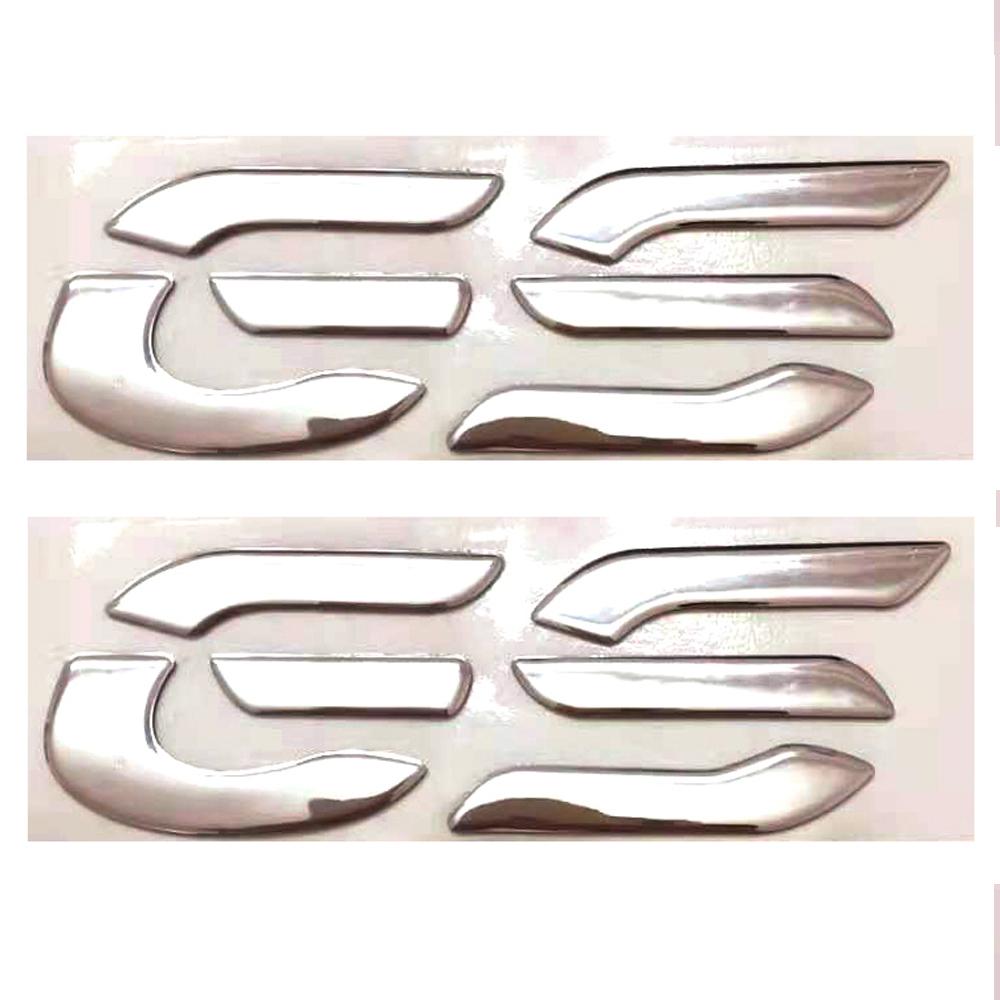 

2 шт. Мотоцикл 3D Емблема Значок Наклейка GS Бак Колесо Наклейка Для R1250GS F850GS F750GS F700GS F800GS F650GS R1200GS срібний