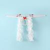 Men's Hot Bow Lace Thong Charm Bead Ring Panties Perspective Hollow Crotch Low Waist Fun Strap