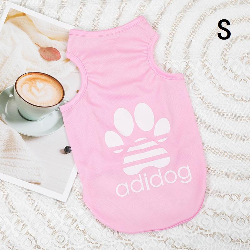 Îmbrăcăminte pentru câini de vară din poliester moale Teddy Dog Top tanc subțire Respirabil și răcoros Îmbrăcăminte pentru câini pentru pisici Tricou pentru câini mici