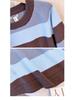 Plus Size Striped Knit Sweater for Women - Lazy Style Autumn/Winter Slim Fit (130-300 Jin)