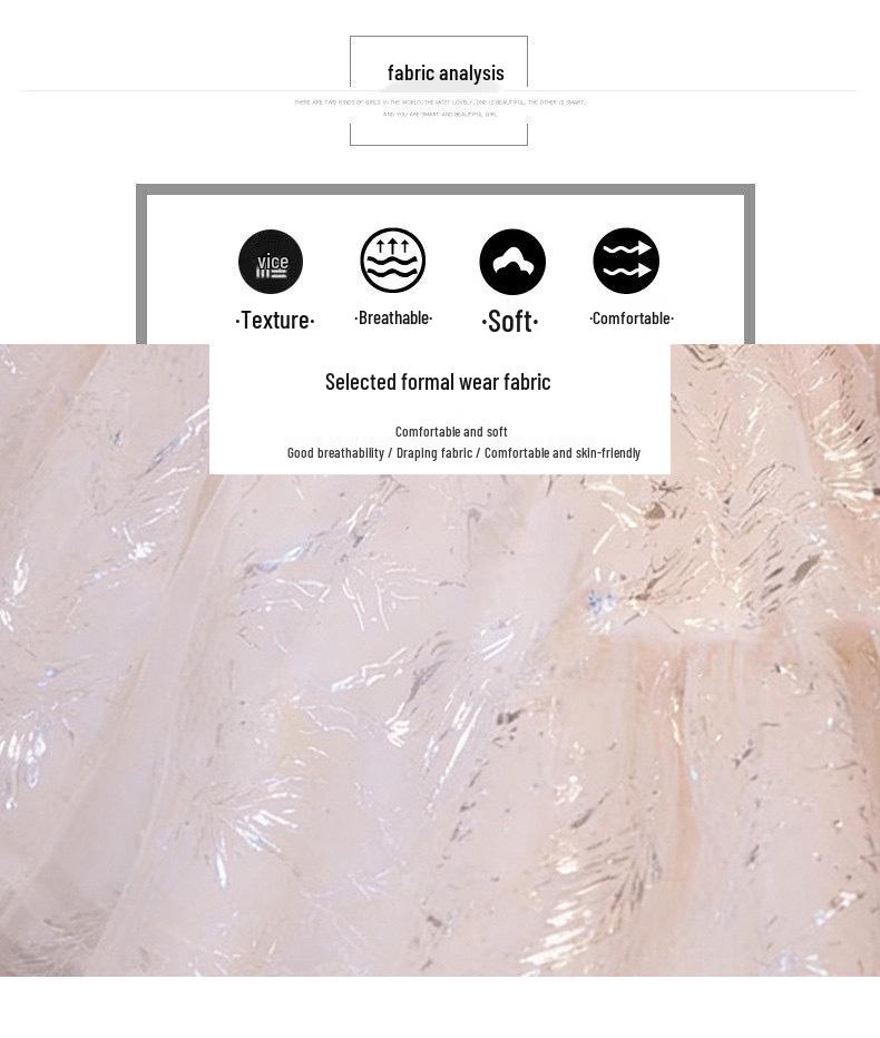 Girls' High-End Exquisite Fairy Flower Wedding & Piano Performance Dress