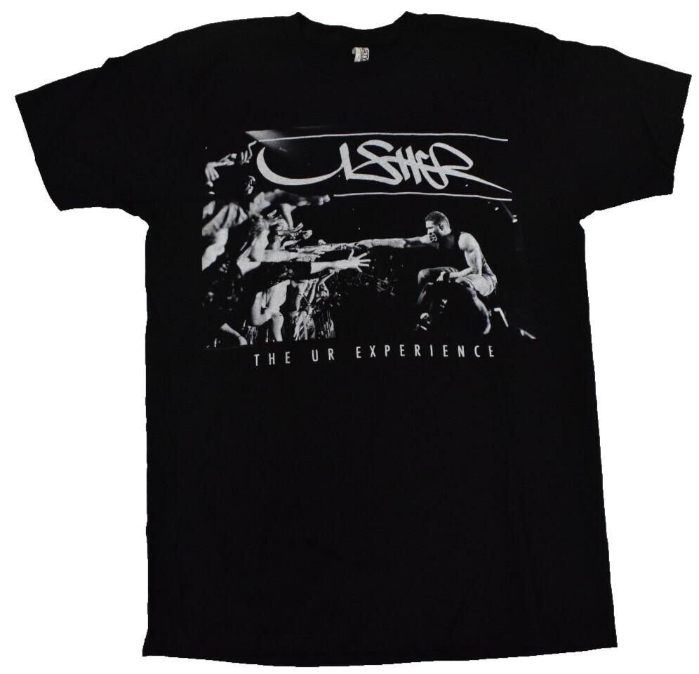 Usher Mens Adult URXTOUR UR Experience Tour Black Shirt New S M XXXXL