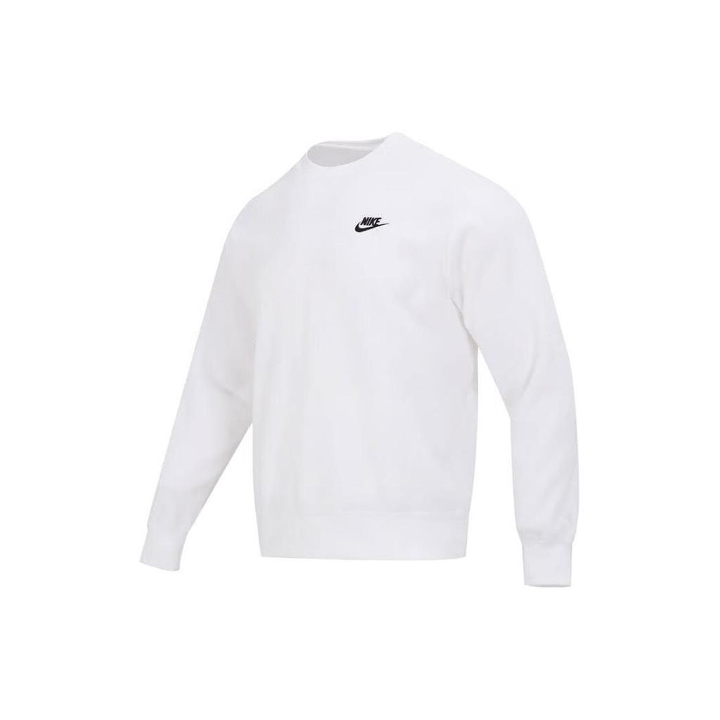 Nike Embroidered Logo Sweatshirt Men Sweatshirt White FB4980-100