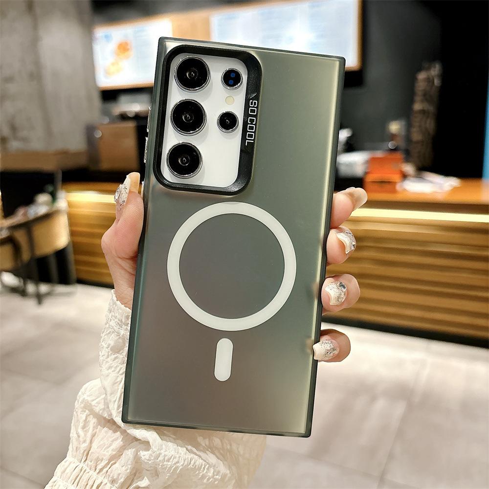 

Матовый цветной серебристый магнитный чехол для телефона iPhone 11 12 13 14 15 16 Samsung S20FE S21 S22 S23 S24 S25 TPU мягкий силиконовый противоударный жесткий чехол iPhone 14 Pro чёрный