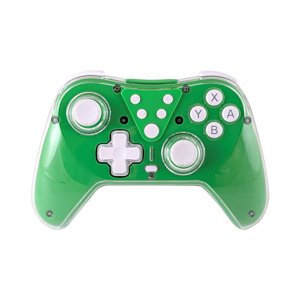 Allone Wireless Colorful Controller for X 6 X Compatible with Clear Switch, Green, 15.5 10.5 Cm, Switch/Switch Lite/OLED, Display, Wired/Wireless,