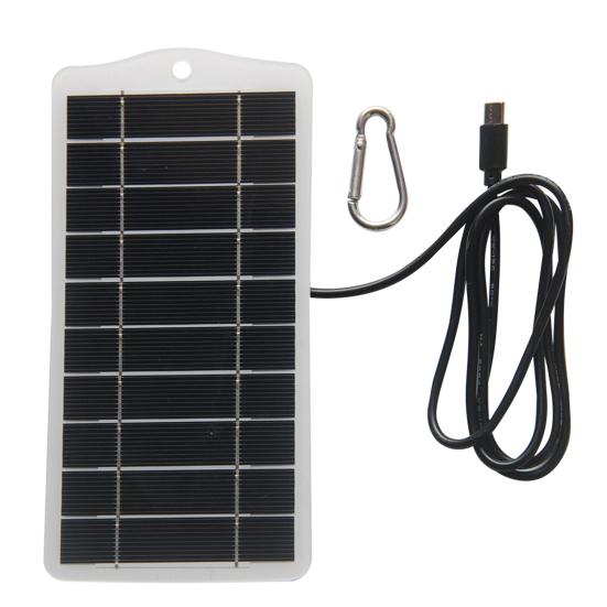 Solar Panel Phone Charger High Conversion Efficiency Compact Portable 2.5W