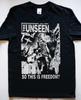 Unisex Shirt Cotton Oversize Large Size THE UNSEEN So This Is Freedom T-shirt, Rock Music
