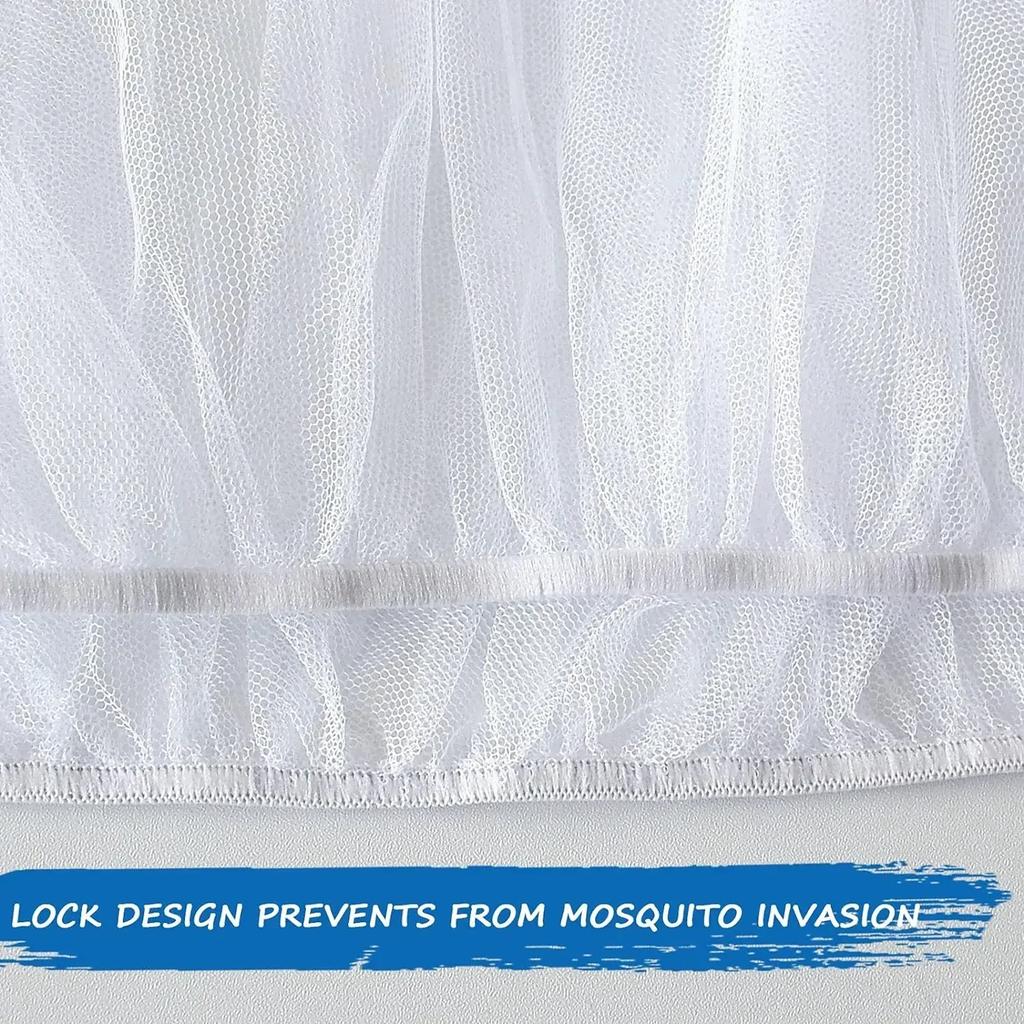 Baby Mosquito Net for Stroller Reusable Bug Net for Stroller Portable Mini Crib Portable & Durable Baby Insect Netting