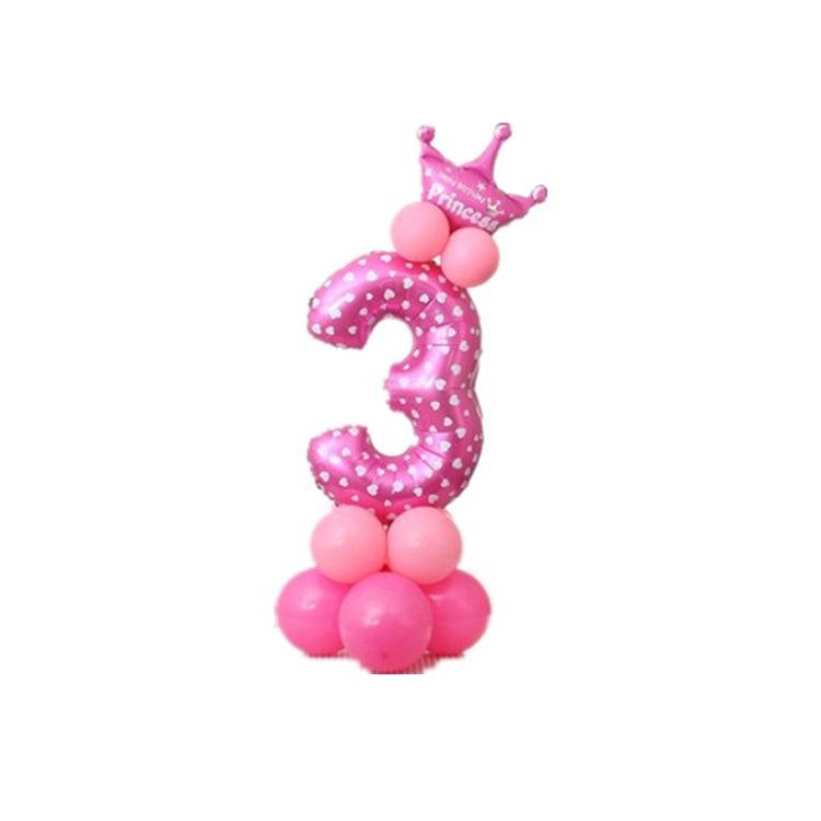 2pcs Birthday Party Aluminum Balloon