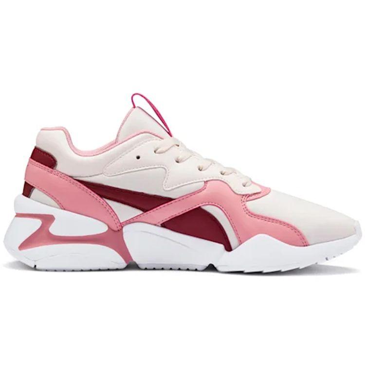 Puma Nova Leder Stoßdämpfende Langlebige Höhenerhöhende Low Top Freizeitschuhe Damen Freizeitschuhe 370815-03